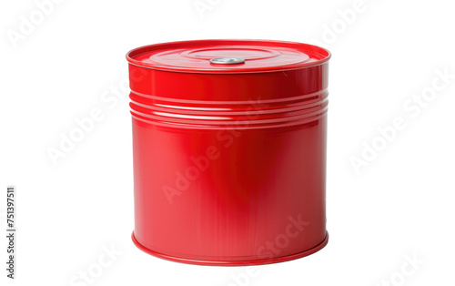 Garnet Plastic Drum isolated on transparent Background