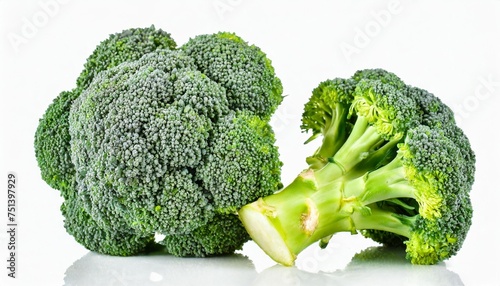 fresh broccoli isolated on a white background