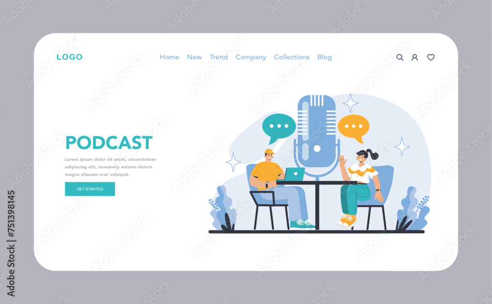 Mass media concept. Flat vector illustration. Mass media concept. Flat vector illustration.