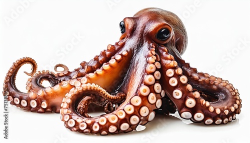 octopus cut out transparent isolated on white background png file artwork graphic design illustration