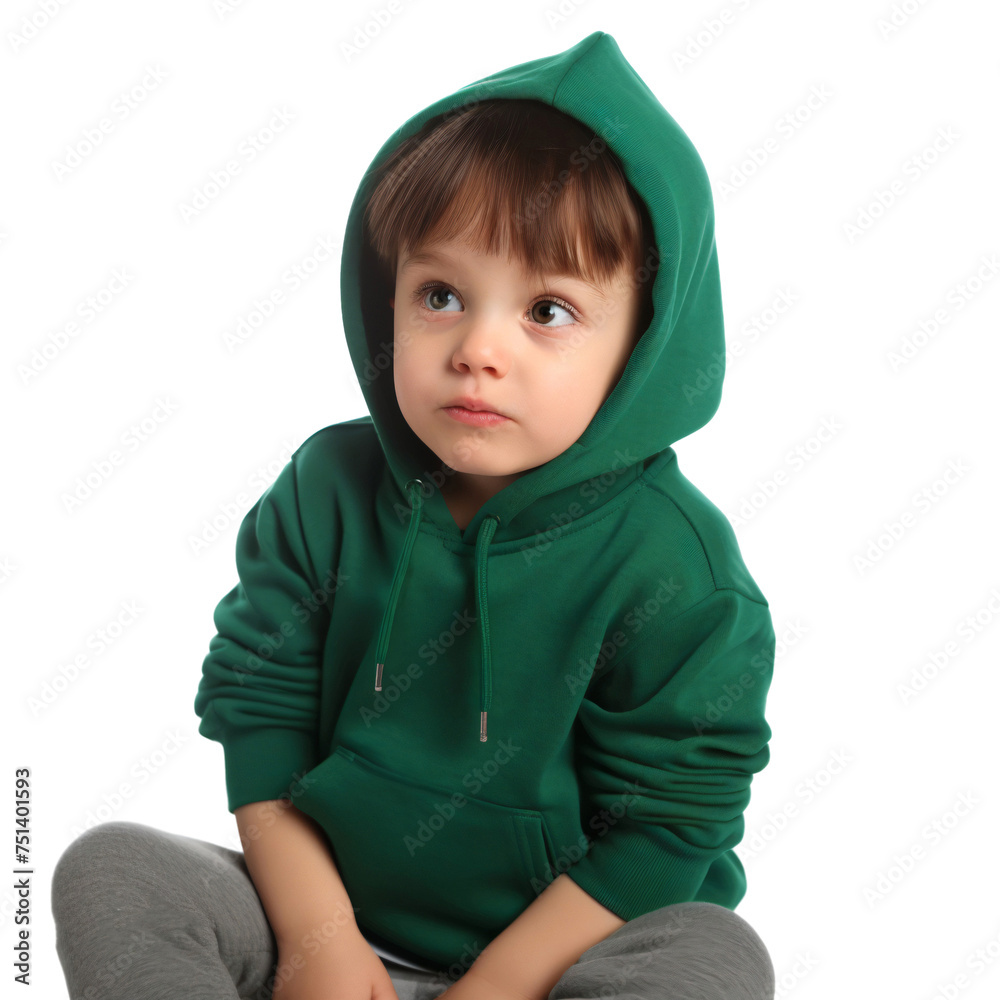 Portrait of a little child sitting on the floor, isolated on transparent background Portrait of a little child sitting on the floor, isolated on transparent background