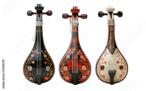Toy Shamisen Delights isolated on transparent Background