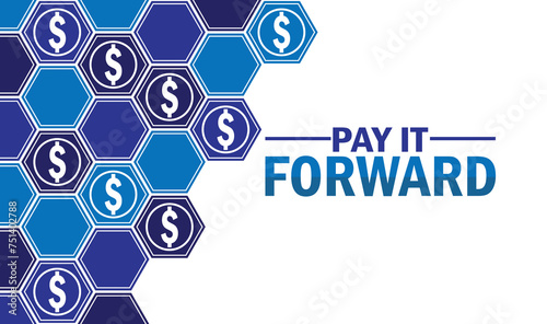 Pay It Forward wallpaper with shapes and typography. Pay It Forward, background