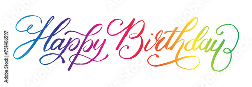 Hand lettered birthday wishes