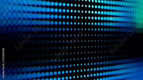 LED Screen Displaying an RGB Dot Pattern