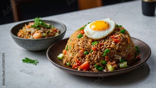 fried rice with omlette