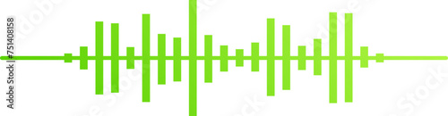 Dynamic Green Gradient Soundwave
