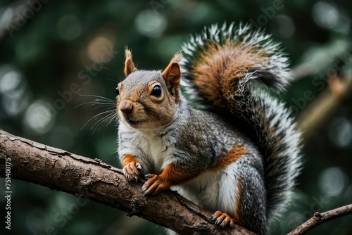 Close up of a squirrel on tree © Muh