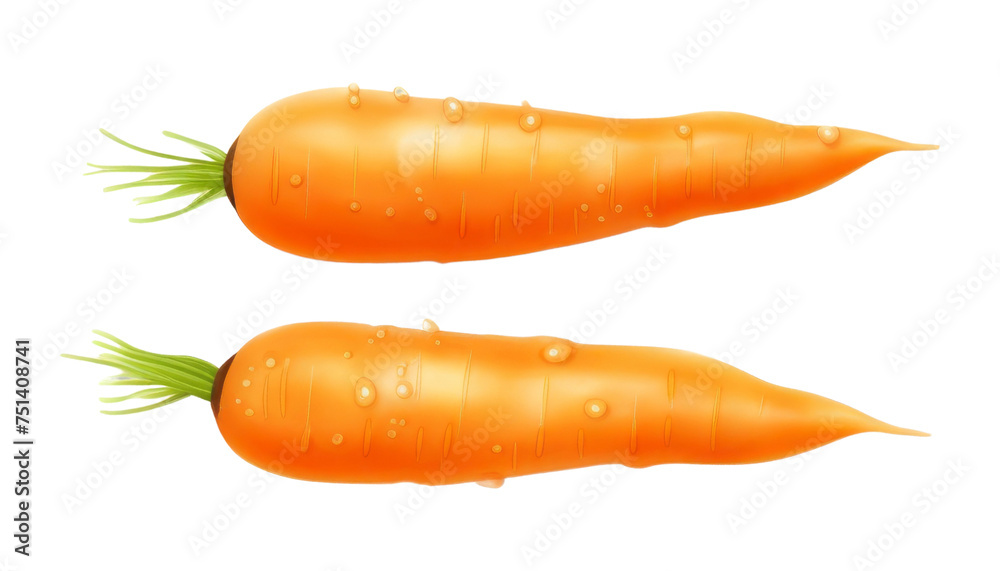 two carrot isolated on transparent background cutout two carrot isolated on transparent background cutout