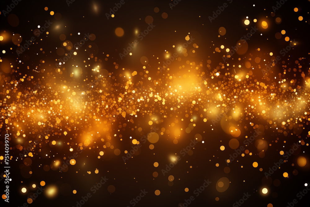 Obraz premium Festive background with bokeh lights.