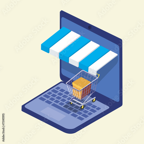 online sales illustration