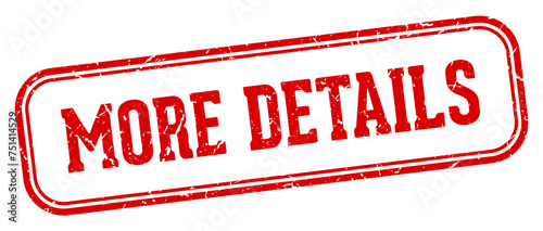 more details stamp. more details rectangular stamp on white background