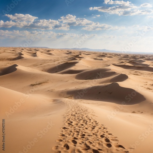 The endless sands of the dunes
