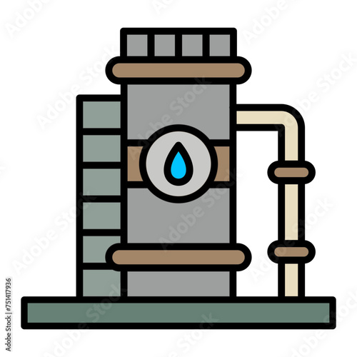   Cistern line filled icon