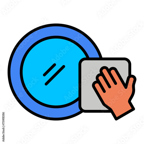   Washing Dishes line filled icon