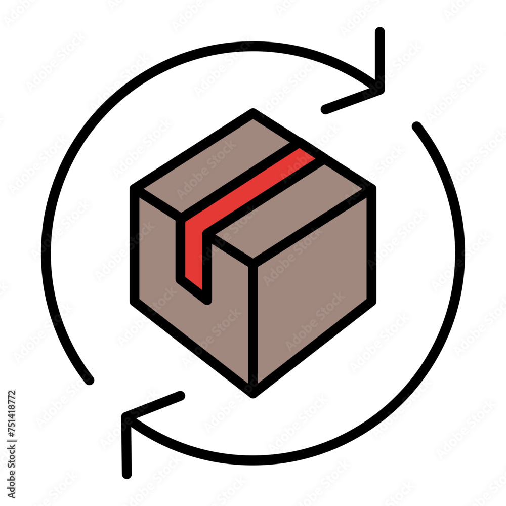 Plasticfree packaging line filled icon Plasticfree packaging line filled icon