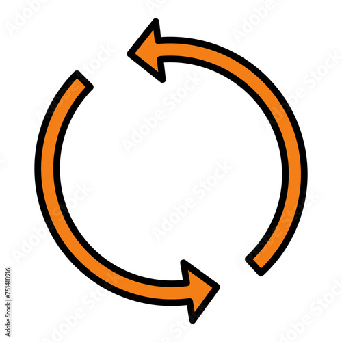   Renewable materials packaging line filled icon
