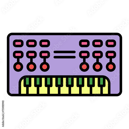   MIDI Programming line filled icon
