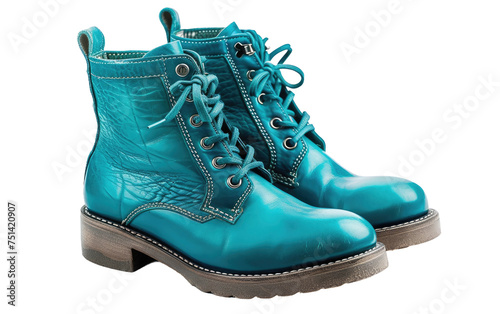 Aqua Blue Women's Footwear isolated on transparent Background