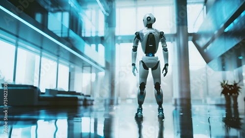 ai robot in modern office