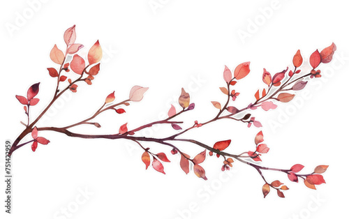 Eternal Branch Decal isolated on transparent Background © Sehar