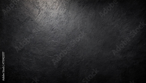 black wall rough texture background concrete floor or old grunge backdrop illuminated by sun ray close up of dark graphite surface for modern background design concept of textures and background © netsay