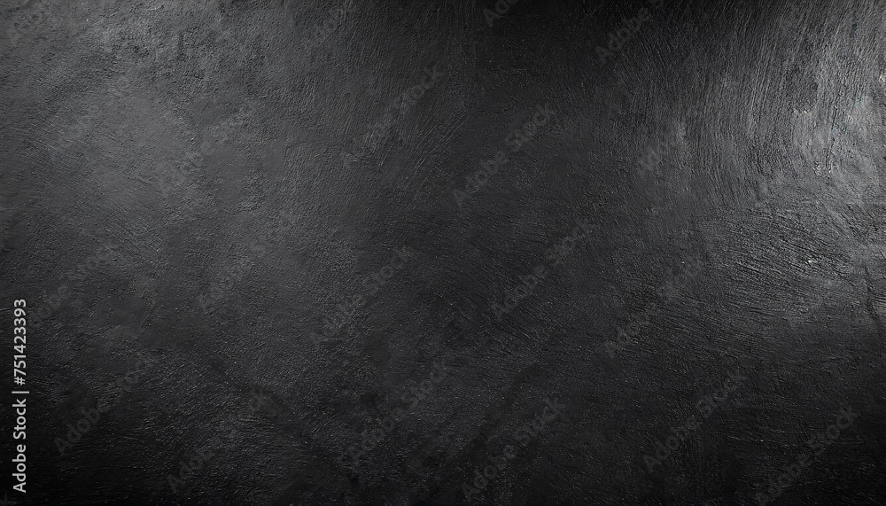 black wall rough texture background concrete floor or old grunge backdrop illuminated by sun ray close up of dark graphite surface for modern background design concept of textures and background - obrazy, fototapety, plakaty 