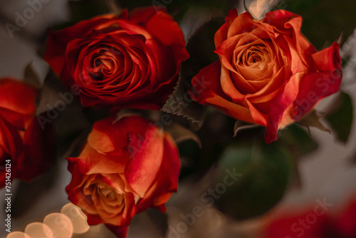 Piękne kwiaty w kolorystyce, kolorach  © Milena