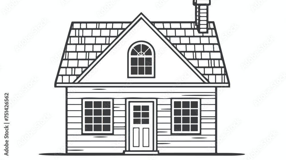 House icon with door outline design.