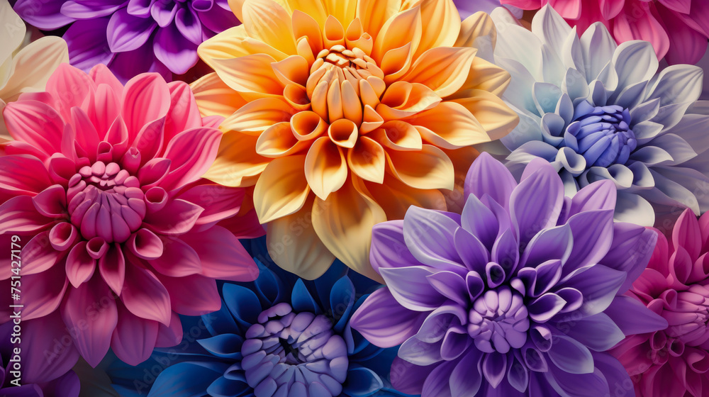 Colorful bouquet Abstract wallpaper Colorful bouquet Abstract wallpaper