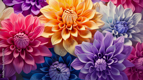 Colorful bouquet Abstract wallpaper