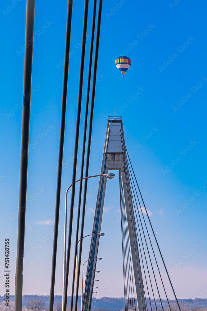 Fototapeta premium 冬の帯広の空
