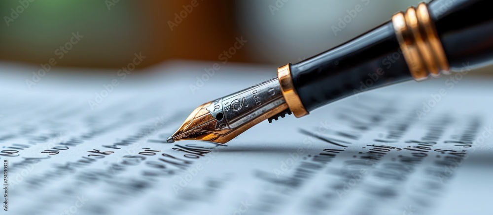 Naklejka premium Digital Signature On Contract Document Online