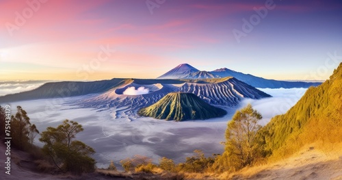 A Breathtaking View of Sunrise at Java's Bromo National Park