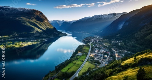 The Timeless Beauty of a Charming Village Awash in Morning Light