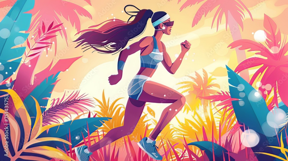 Healthy Lifestyle Illustration: An illustration emphasizing the principles of healthy eating, regular exercise, and mental well-being, highlighting the importance of a healthy lifestyle Healthy Lifestyle Illustration: An illustration emphasizing the principles of healthy eating, regular exercise, and mental well-being, highlighting the importance of a healthy lifestyle