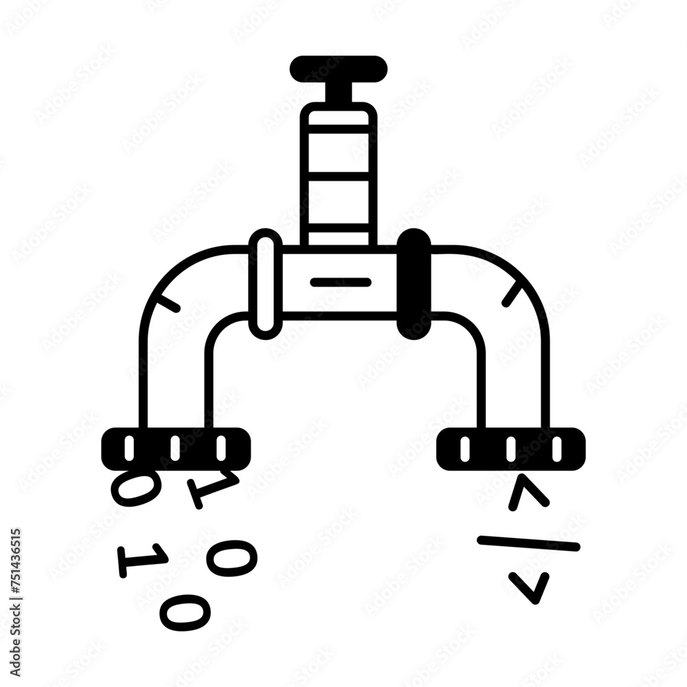 AI and VR Technology Linear Icons AI and VR Technology Linear Icons