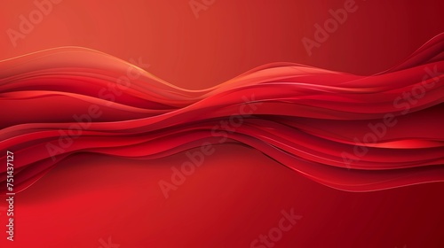 Abstract red wavy background, Clip-art graphics, Generative AI illustrations.