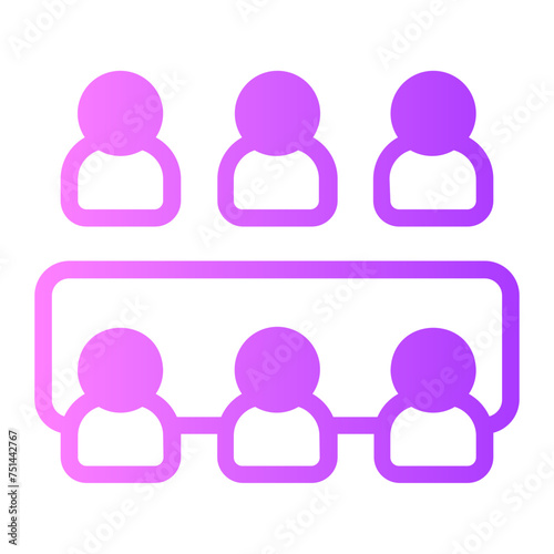 meeting gradient icon