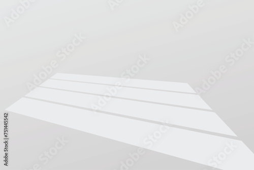shadow of window with three rectangles on white color floor background. Used for backgrounds, cardboards, tropic concepts, autumn for product presentation podium and mockup. Editable. EPS 10