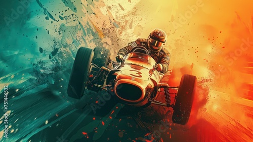 Poster Design for Racing Car