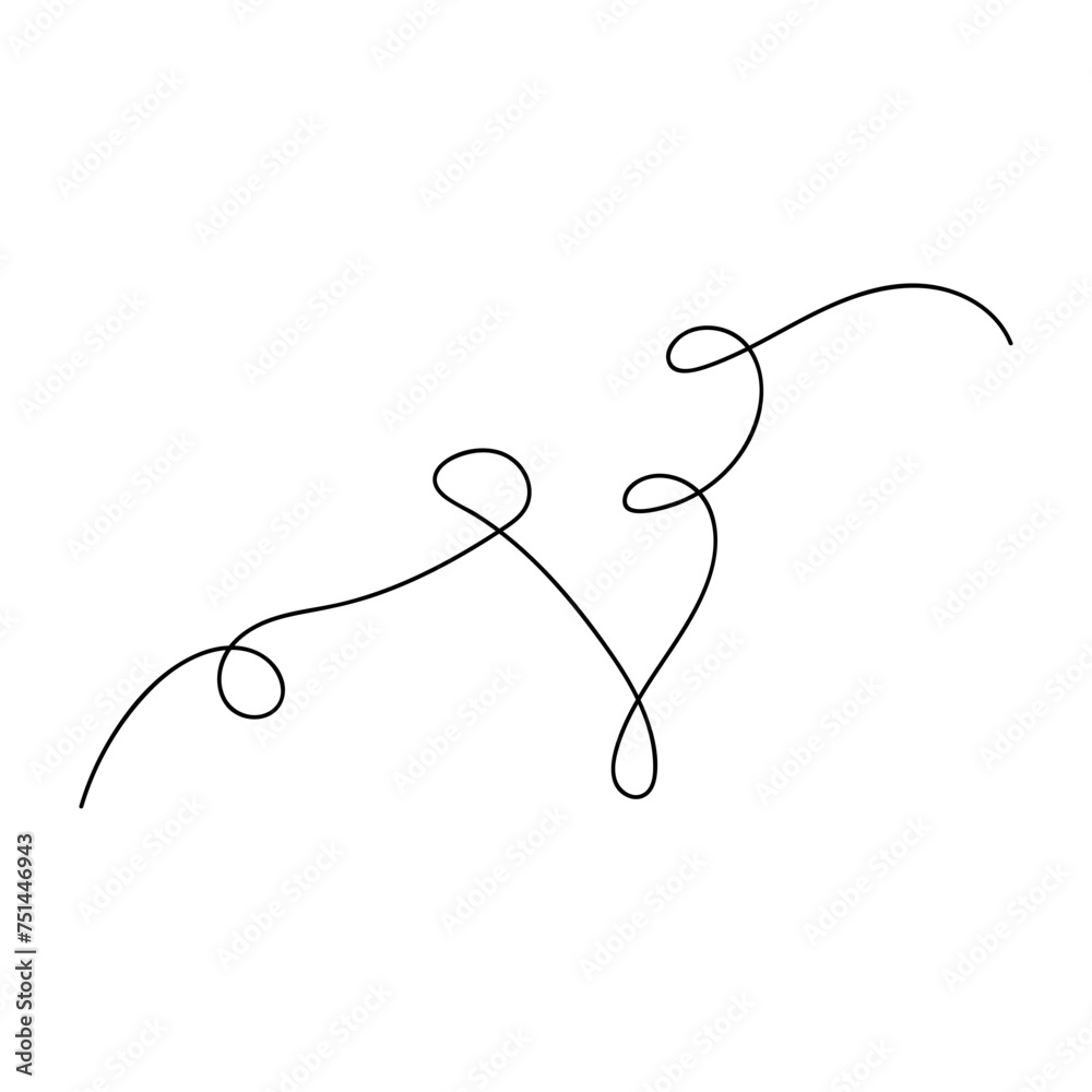 Squiglle line decoration vector element Squiglle line decoration vector element
