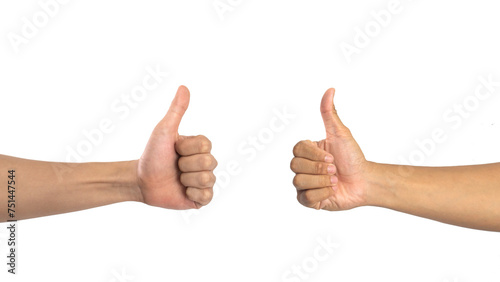 Raise your thumb and hand of the person who means the best