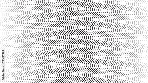 Wallpaper Mural Black and white line seamless pattern geometric texture background for backdrop or fabric design Torontodigital.ca