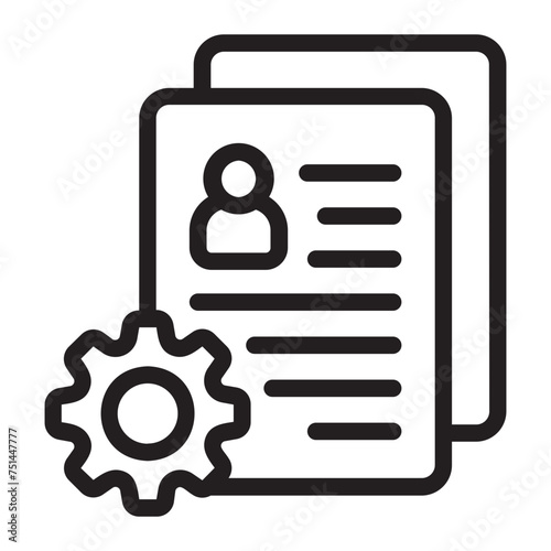resume line icon