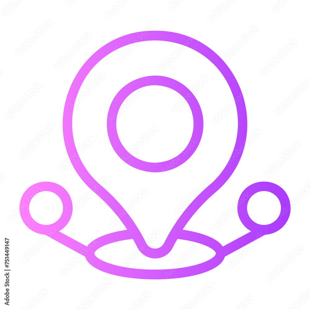 positioning gradient icon