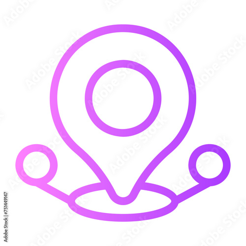 positioning gradient icon