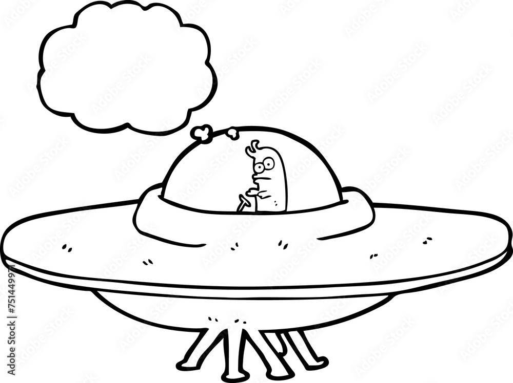 thought bubble cartoon flying saucer thought bubble cartoon flying saucer