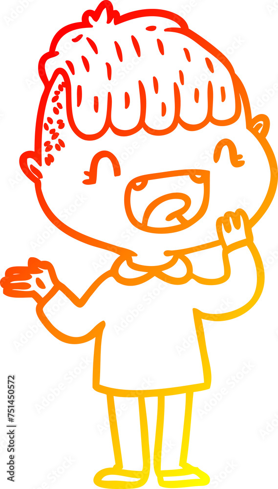warm gradient line drawing cartoon happy boy laughing warm gradient line drawing cartoon happy boy laughing