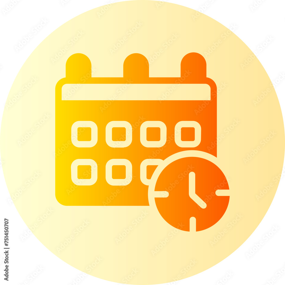 schedule gradient icon schedule gradient icon